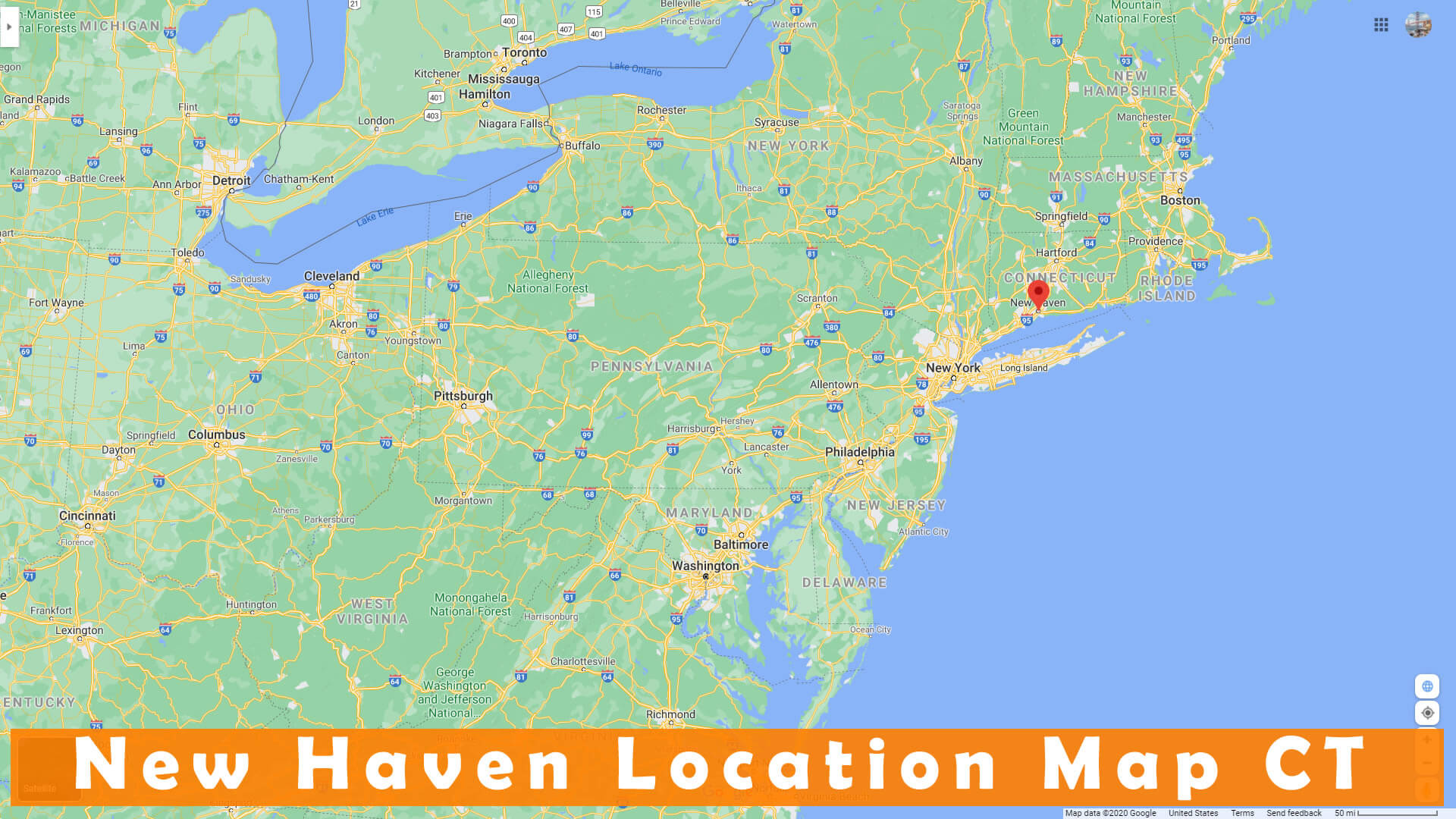 New Haven Emplacement Carte CT